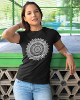 Mandala Version:1 Black T-Shirt